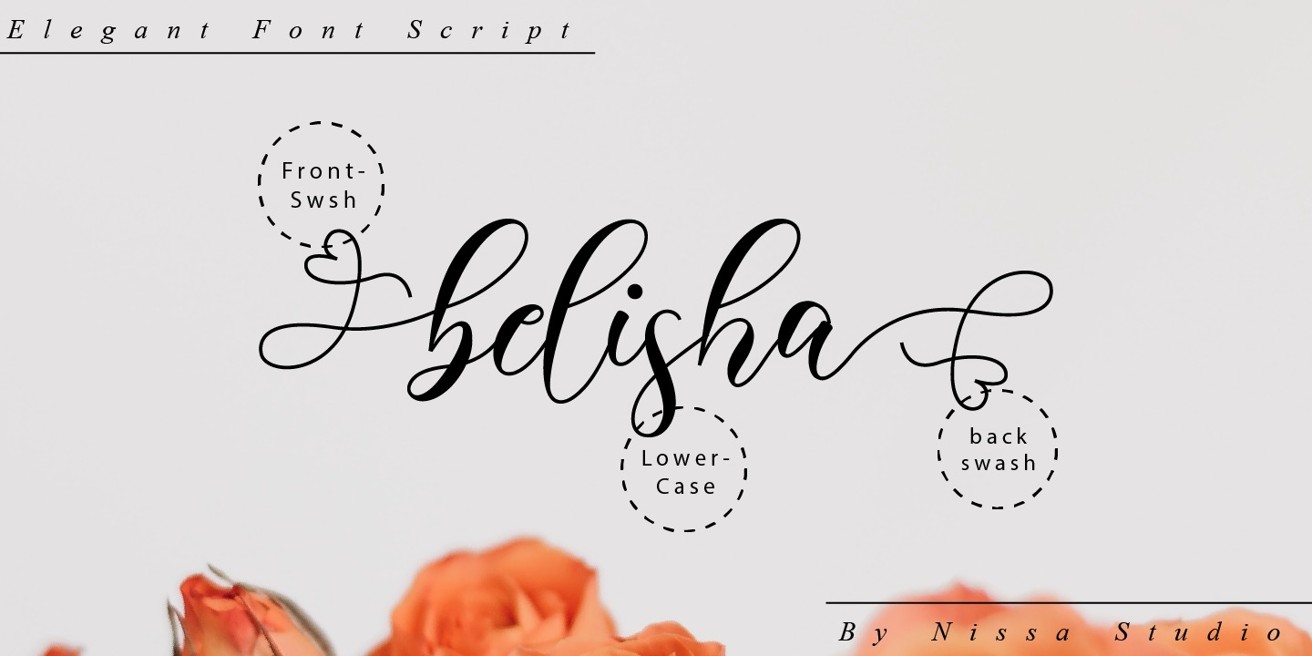 Пример шрифта Belisha Regular